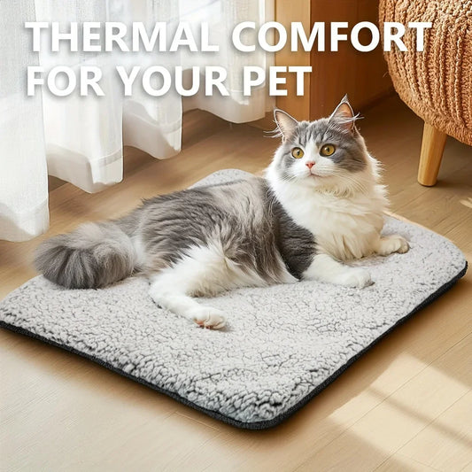 Pet Self-Heating Blanket Pad Natural Body Heat Reflective Mat Washable