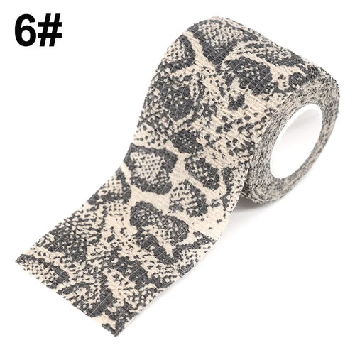 Animal Printed Self Adhesive Tattoo Elastic Bandage 4.5m Sports Wrap