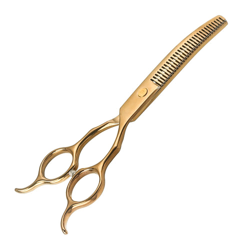 Double-Tailed Curved Scissors for Trimming Dog Fur Beautifully