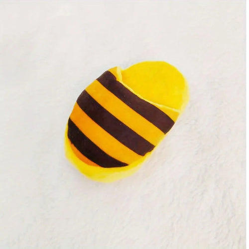 Durable Plush Squeaky Slipper Chew Toy Colorful Cartoon Dog Toys