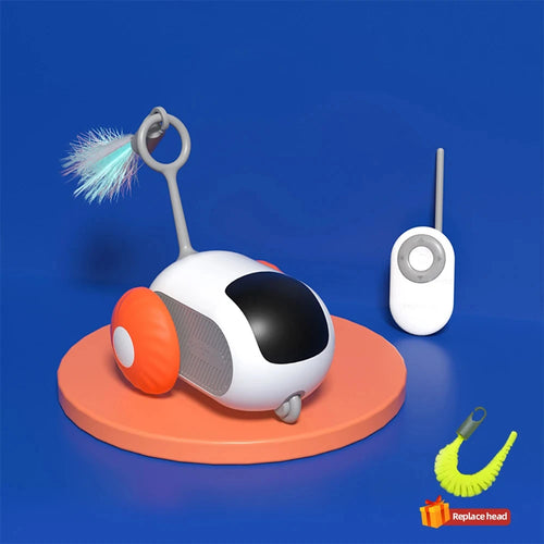 Smart Cat Toy 2 Modes Automatic Moving Remote Controlled Toy Car for