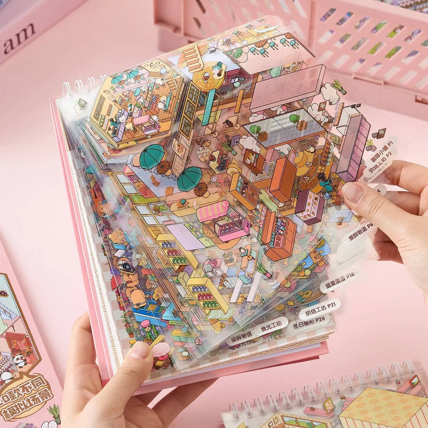 29pcs Stickers+20pcs scene Creativity Decorative Hand Account Diary