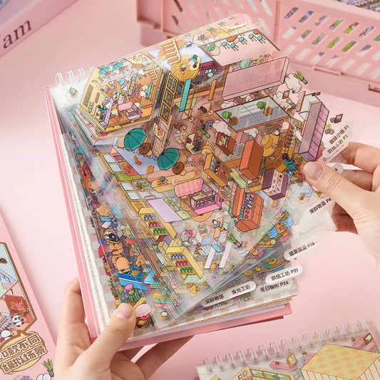 29pcs Stickers+20pcs scene Creativity Decorative Hand Account Diary