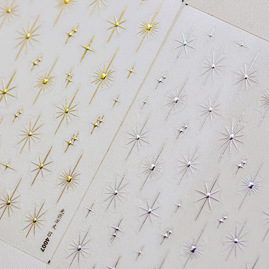 Gold Silver Starlight Laser Pink Colorful Glitter Star Bronzing