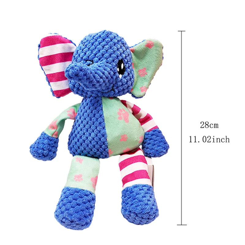 Splicing Style Pet Plush Toy Cat Dog Toy Animals Bite Resistant