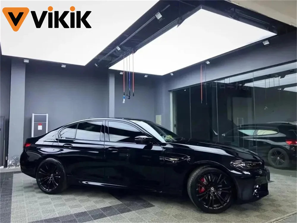 PET Glossy Piano Black Car Body Film Vinyl Wrap Styling Decal Self