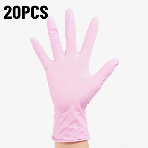 20/50/100PCS Disposable Light Pink Nitrile Gloves Pet Bath Bathing