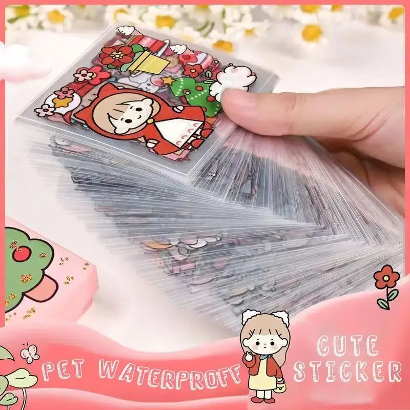 100/50/20/10 Pcs Kawaii Stickers PET Cartoon Scrapbooking Cute Sticker