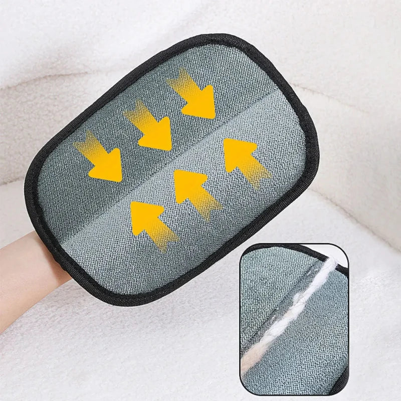 3pcs Pet Grooming Cleaning Glove Double-Sided Washing Dog Cat Glove