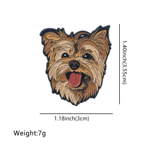 Cute Family Pet Dog Enamel Pins German Shepherd Husky French Bulldog