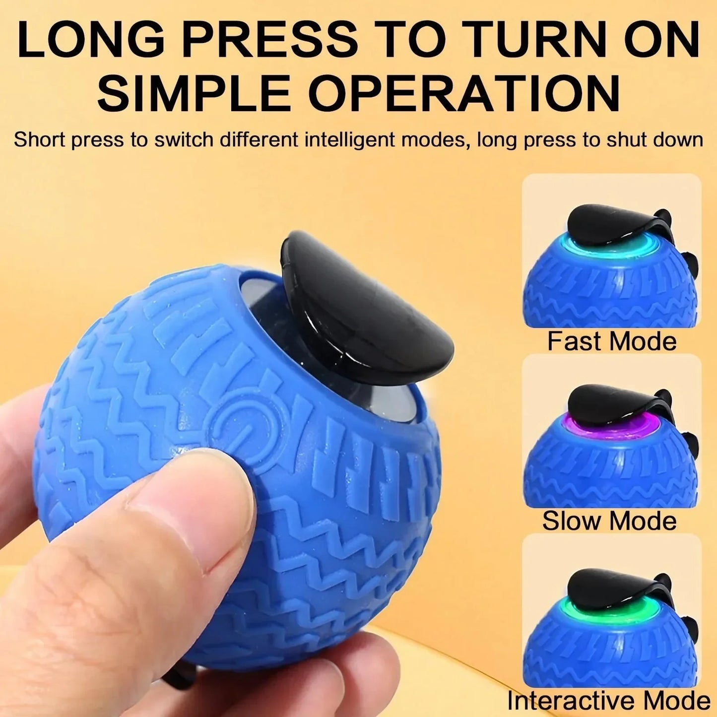 Automatic Rotating Smart Obstacle Avoidance LED Interactive Cat Toy
