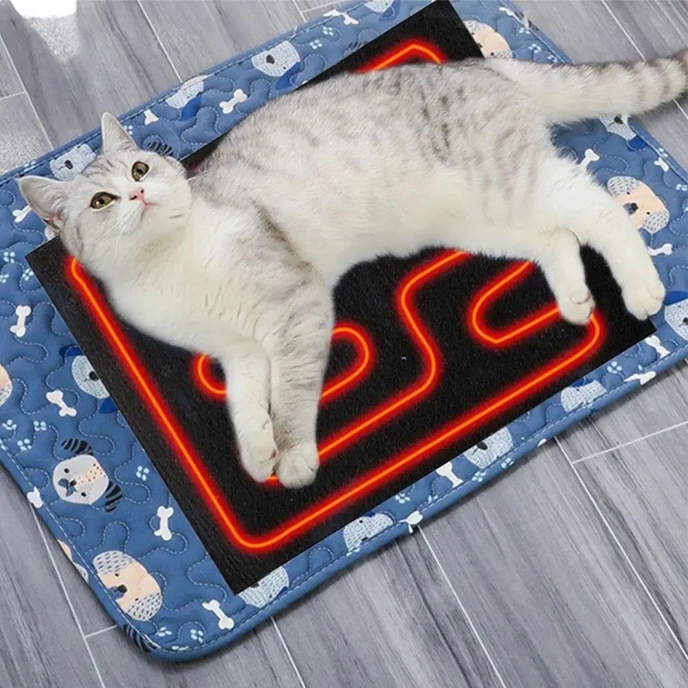 USB Folding Heated Seat Cushion Dog /Cat Winter Electric Warming Mat