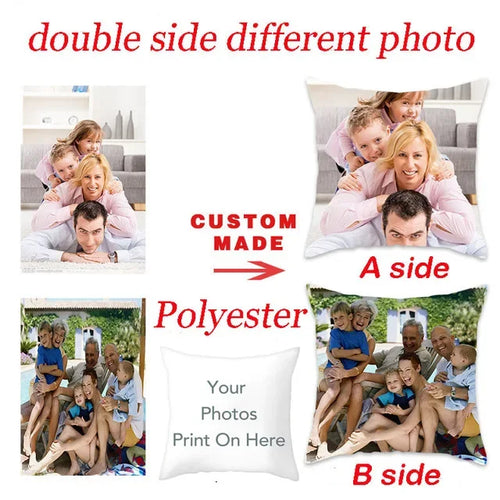 MIAOTU Custom Cushion Cover DIY Customized Throw Pillow Home