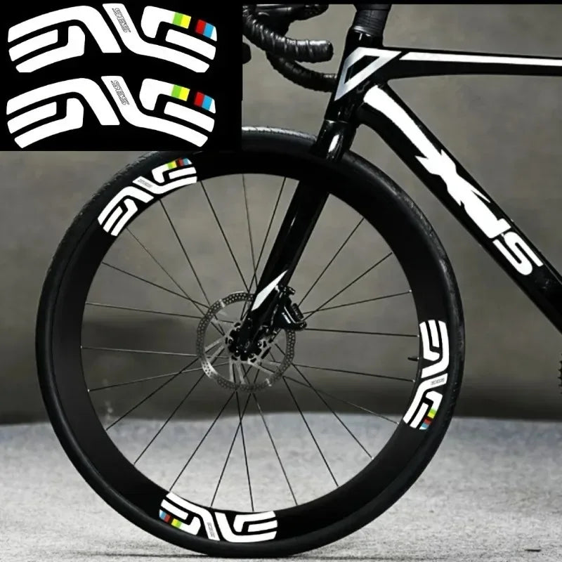 12-Piece ENVE SES High Visibility Bicycle Tire Sticker - White