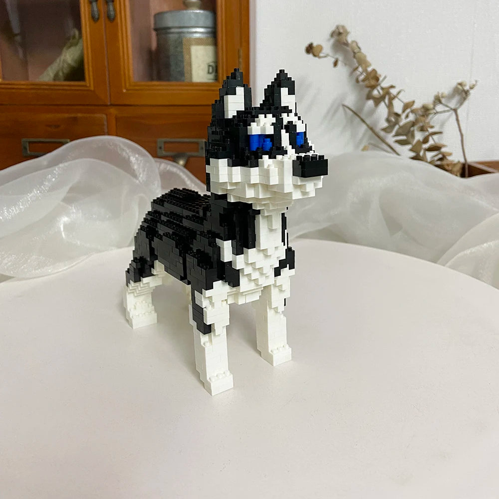 KNEW BUILT Dog Model Mini Building Block Toys Set for Kid Boy Girls