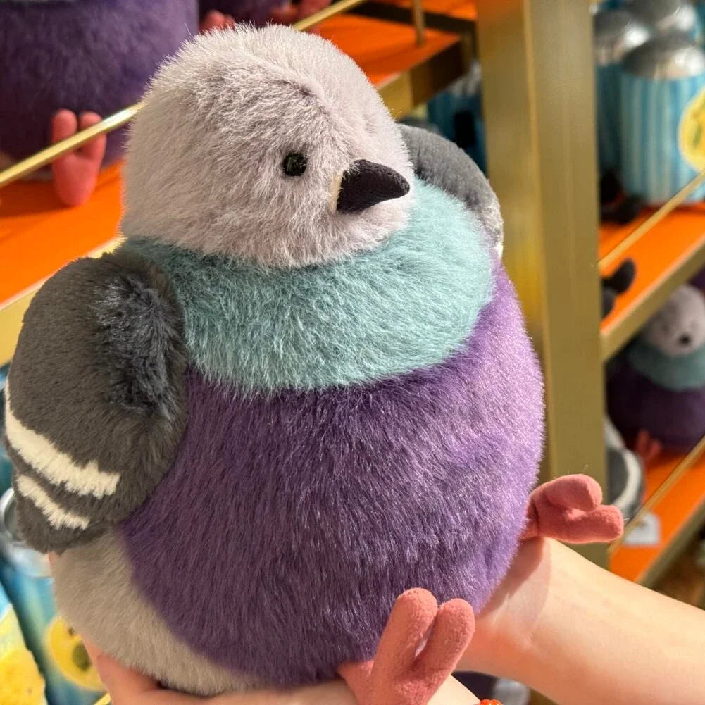23cm Fat Pigeon Plush Toy Cartoon Fluffy Bird Doll Xmas Gift Doll Pet