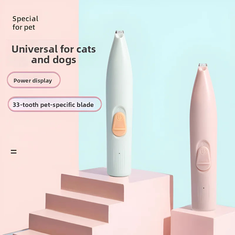Pet electric clipper, pet foot hair trimmer, 360 ° pet hair trimmer,