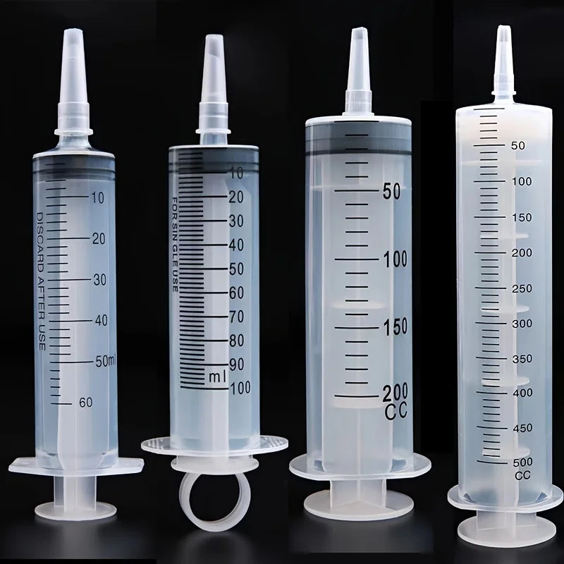 20-500ml Syringe Feeding Tools For Pets Large Capacity Plastic Syringe