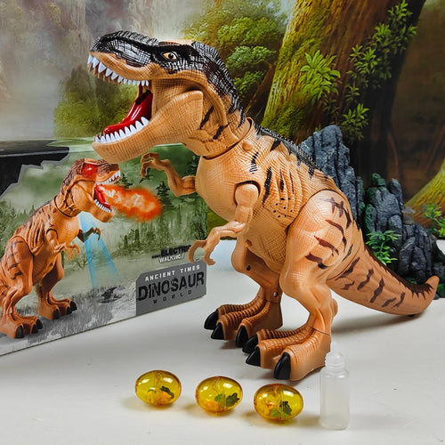 Electric Toy Large Size Walking Spray Lay Eggs Dinosaur Robot  for