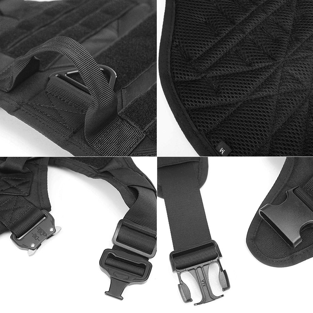 Military Large Dog Harness Pet German Shepherd K9 Malinois Training