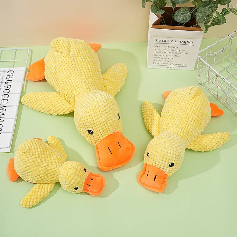 Dog Toy Plush Companion Sleeping Duck Bite Resistant Teeth Grinding