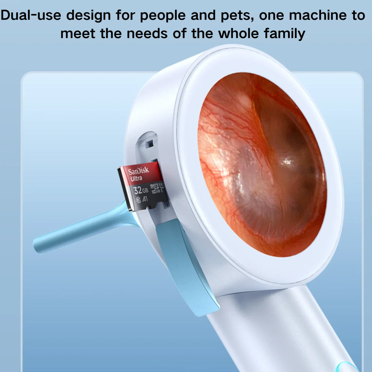 1.8’’ Screen Ear Camera Instant On/Record, Home & Pet Otoscope for