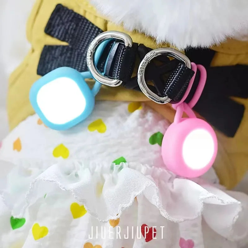 1pc Pet Luminous Pendant, Dog LED Walking Dog Night Silicone Hanging
