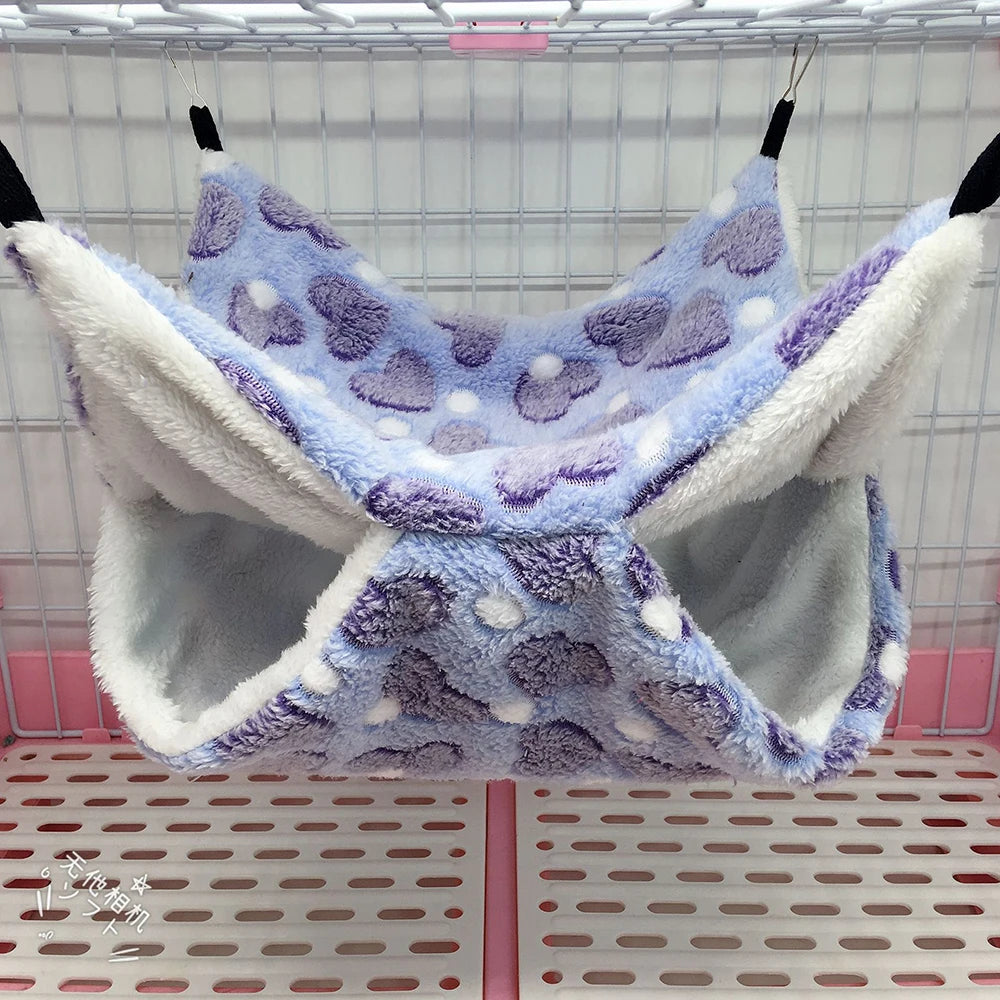 1PC Winter Warm Double-Layer Hammock Small Pet Hammock Suspended