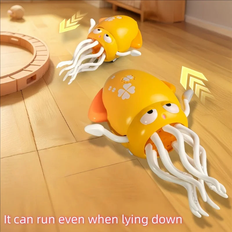 New and unique magical dancing octopus electric squid sensing and