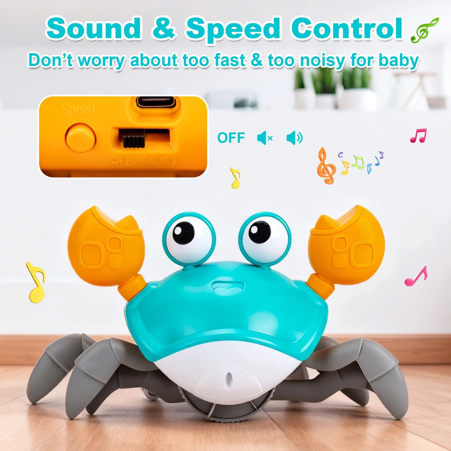 Dancing Crab Run Away Toys Baby Crawling Escape Crabs Toys Kids