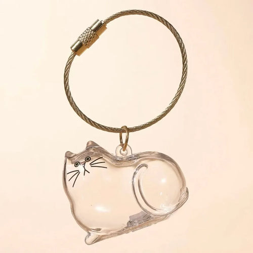 Cat Fur Memorial Charm Resin Keepsake Capsule for Pet Hair Portable