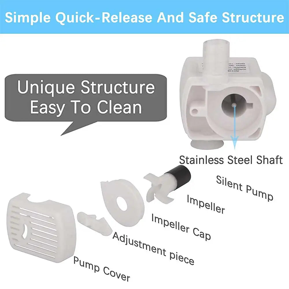 Pet Cat Water Pump Fountain Anti-dry Burning Motor Replacement for Cat