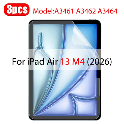 3Pcs Paper Feel Like Screen Protector For ipad Air 11 Pro 13 2024