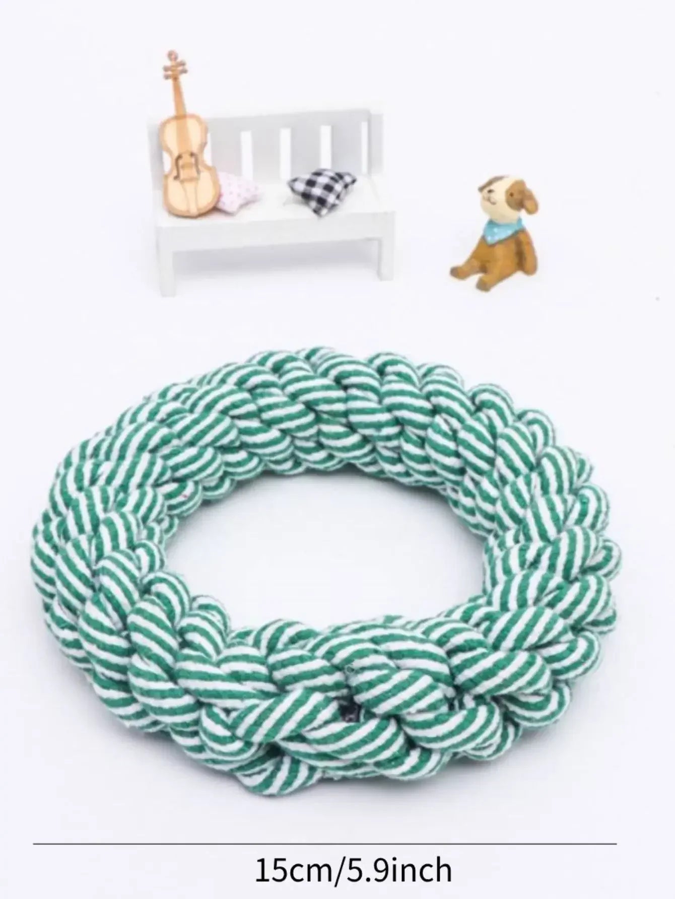 Pet Dog Rope Toy Durable Chew Bite Resistant Pet Toys for Medium Large