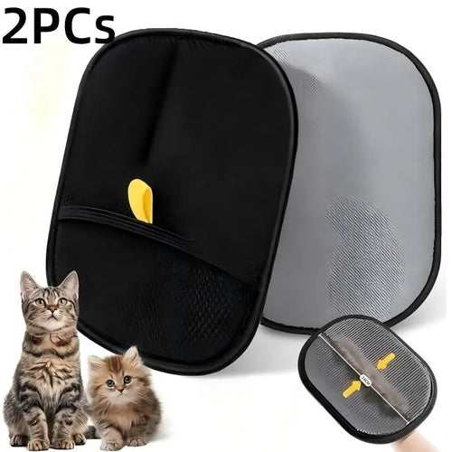 4pcs Pet Hair Cleaning Removal Gloves Pet Double-sided Grooming Glove
