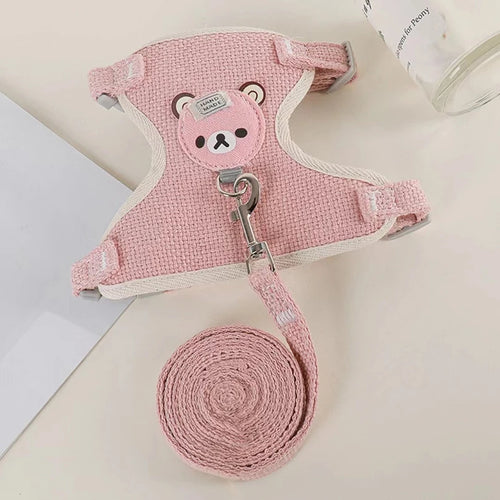 Dog leash Winnie the Pooh harness leash cat walking dog small dog