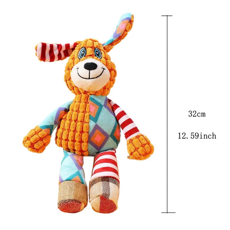Splicing Style Pet Plush Toy Cat Dog Toy Animals Bite Resistant