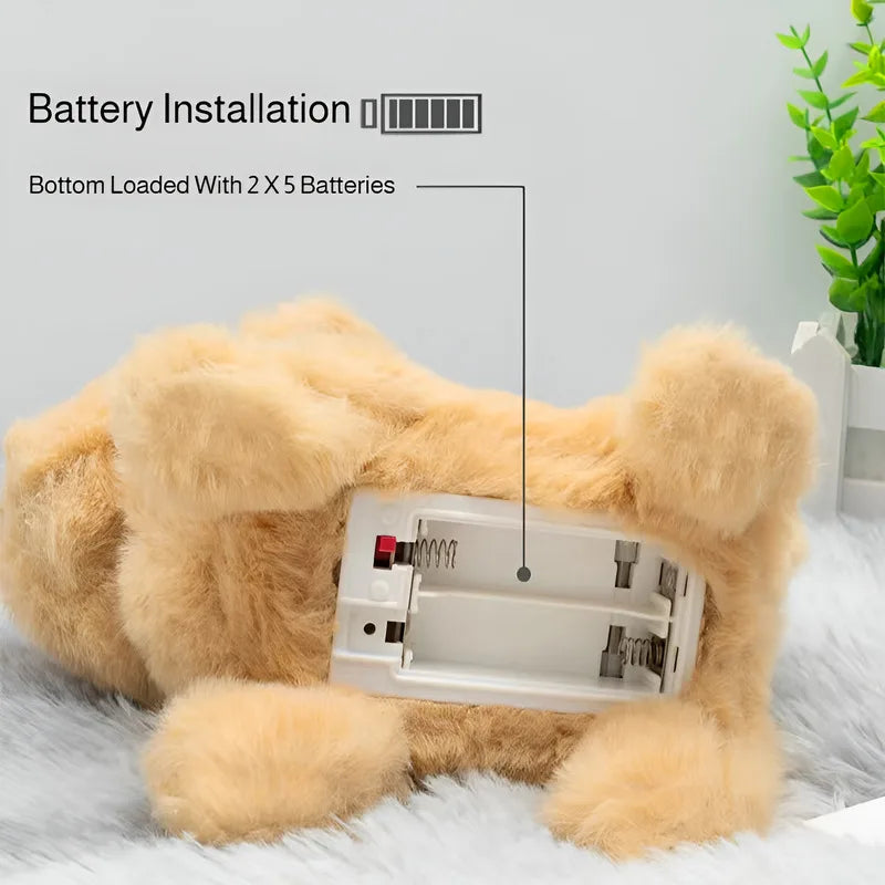 Cute Interactive Puppy Plush Toy Voice Control Soft Stuffed Animal