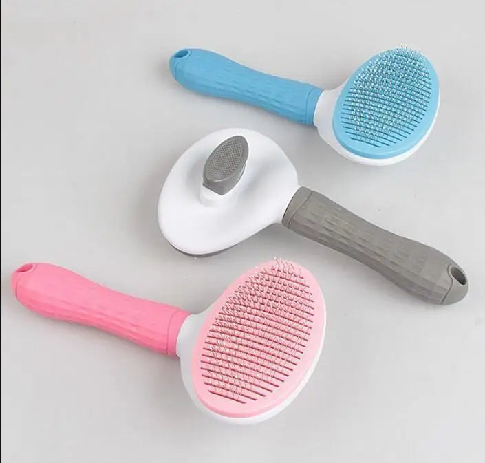 Pet Dog Hair Brush Cat Comb Grooming And Care Cat Brush Stainless
