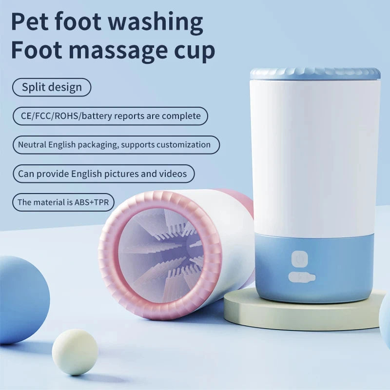Pet Foot Washing Machine Electric Pet Paw Cleaner Automatic Dog Quick