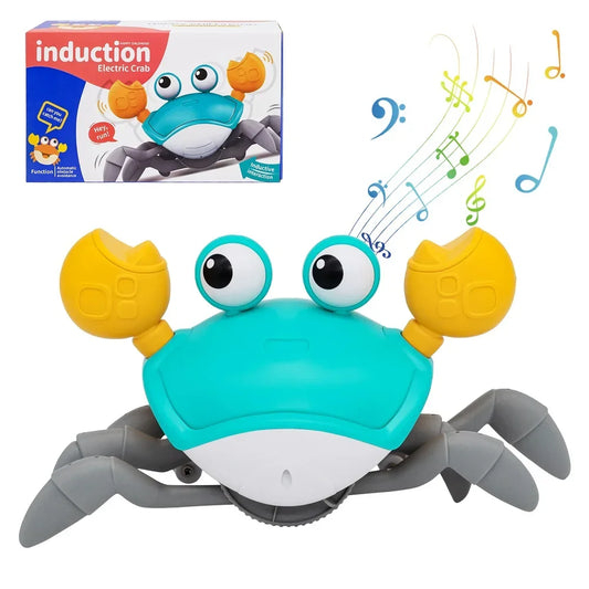 Fun Crab Toy Children Crawling Avoiding Obstacles Electronic Pet With