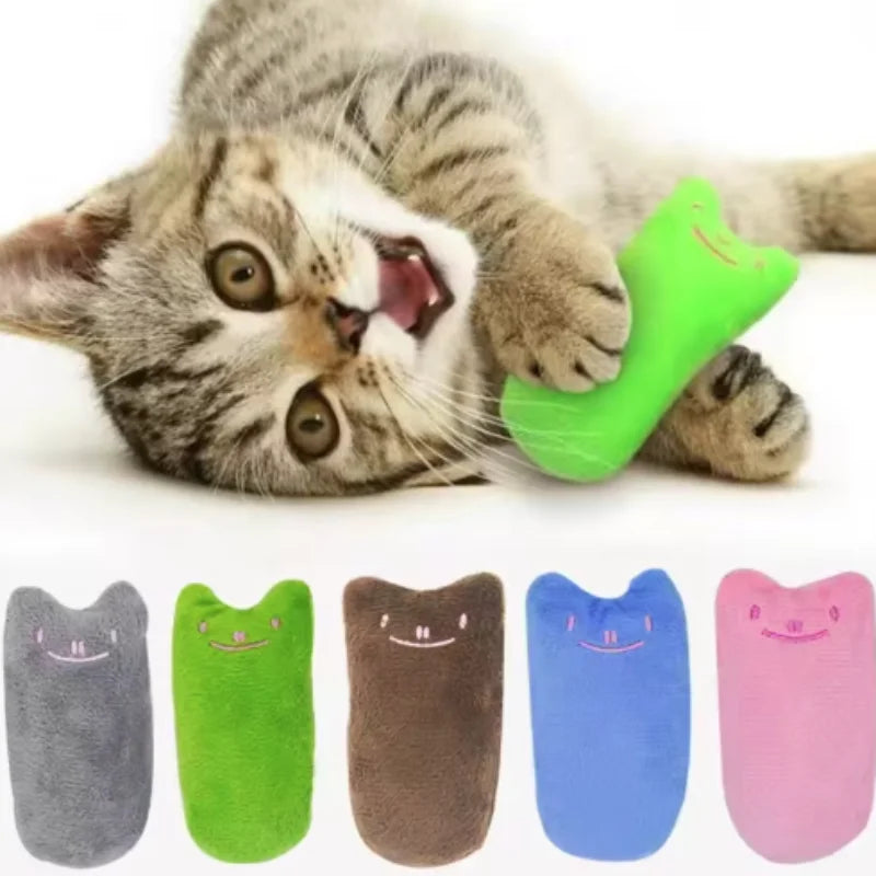 Teeth Grinding Catnip Toys Funny Interactive Plush Cat Toy Pet Kitten