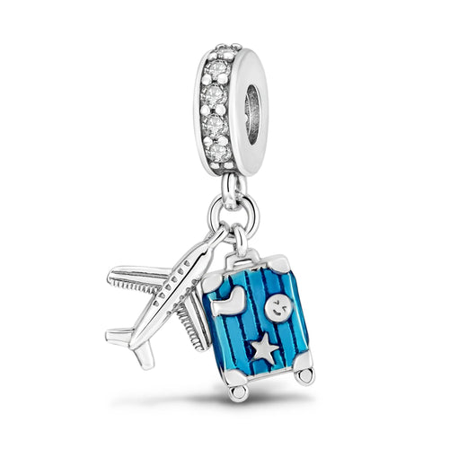 Silver Plated Travel Sunflower Lucky Charms Fit Original Pandora