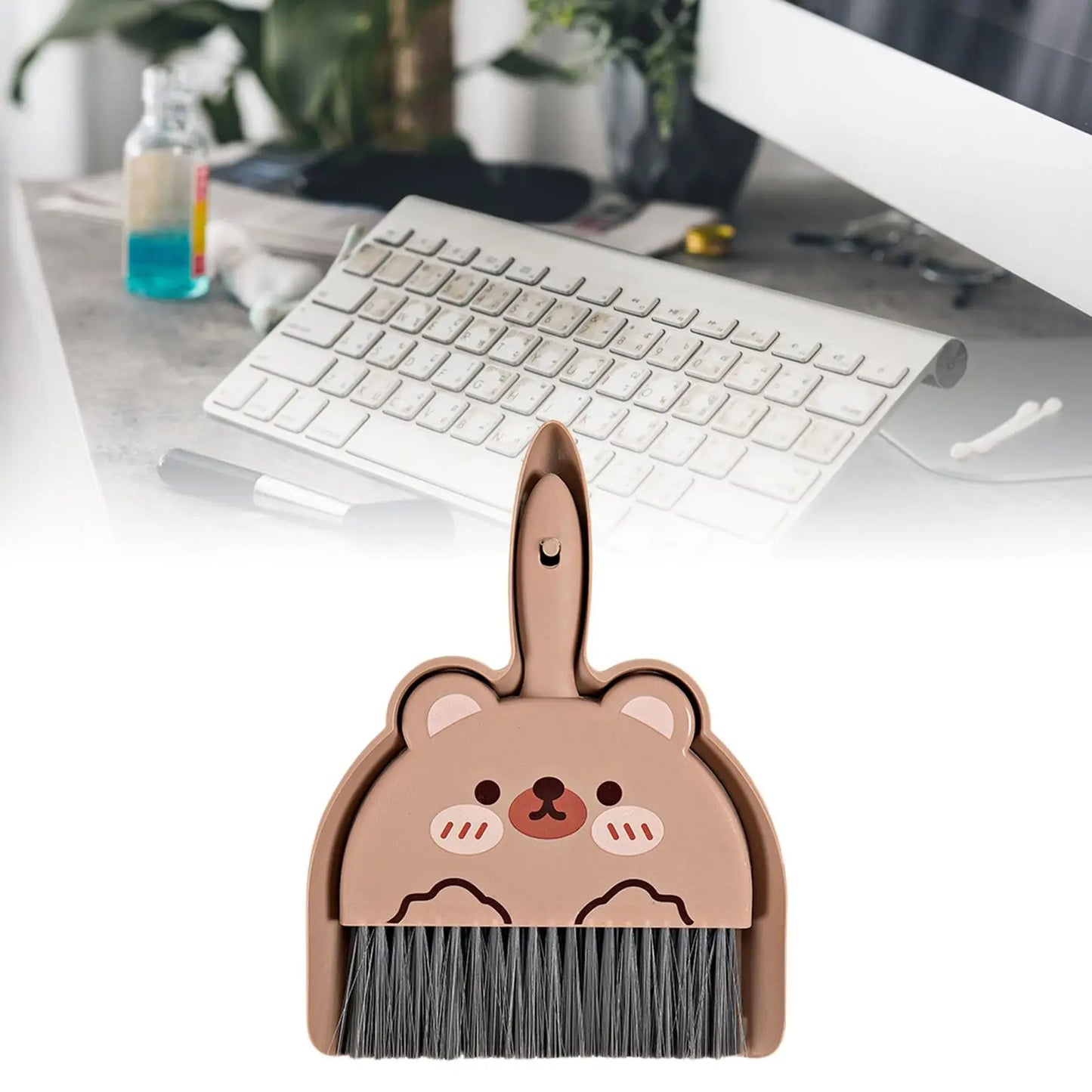Broom Dustpan Brush Durable Nesting Snap on Design Dust Pan and Hand