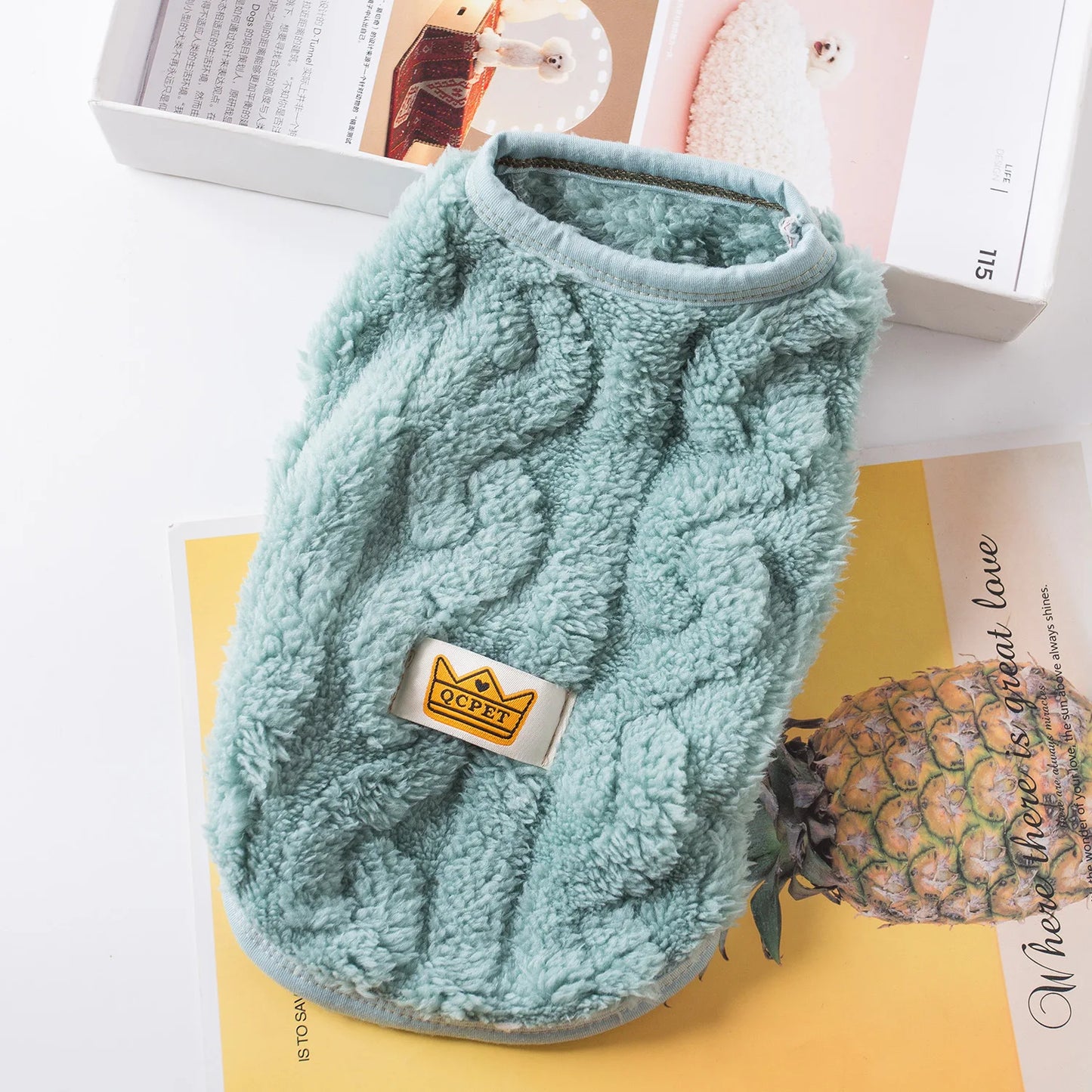 Soft Cozy Cat Clothes Autumn Winter Warm Fleece Sweatshirt for Small