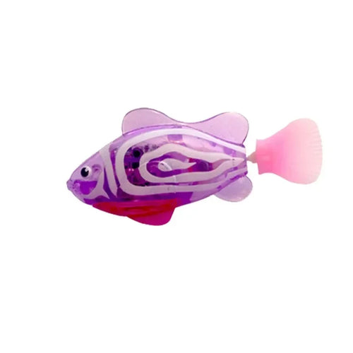 Cat Toy LED Inductive Interactive Swimming Robot Fish Toys Glowing