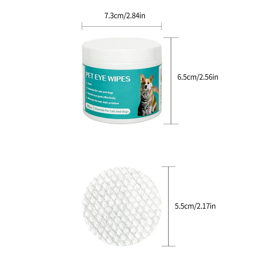 Pet Cleaning Products Eye Wipes To Remove Tear Marks Cleaning Wet