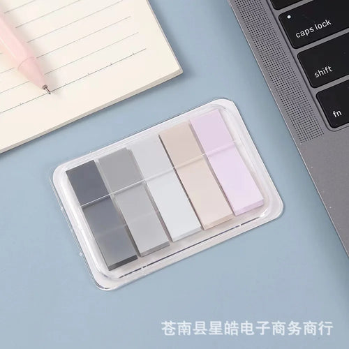 1 PC PET Transparent Index Sticker Morandi Sticky Note Sticker Sticky