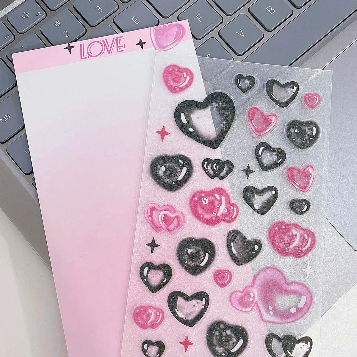 Stars Decal Stickers Scrapbooking Stationery Hearts Stickers PET