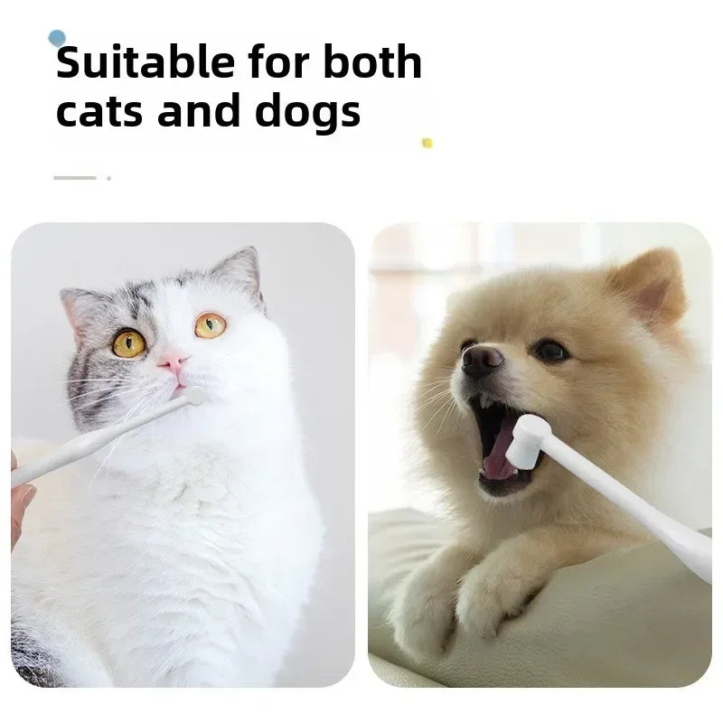 Degrees Pet Toothbrush Cat Brush Addition Bad Breath Tartar Teeth Care